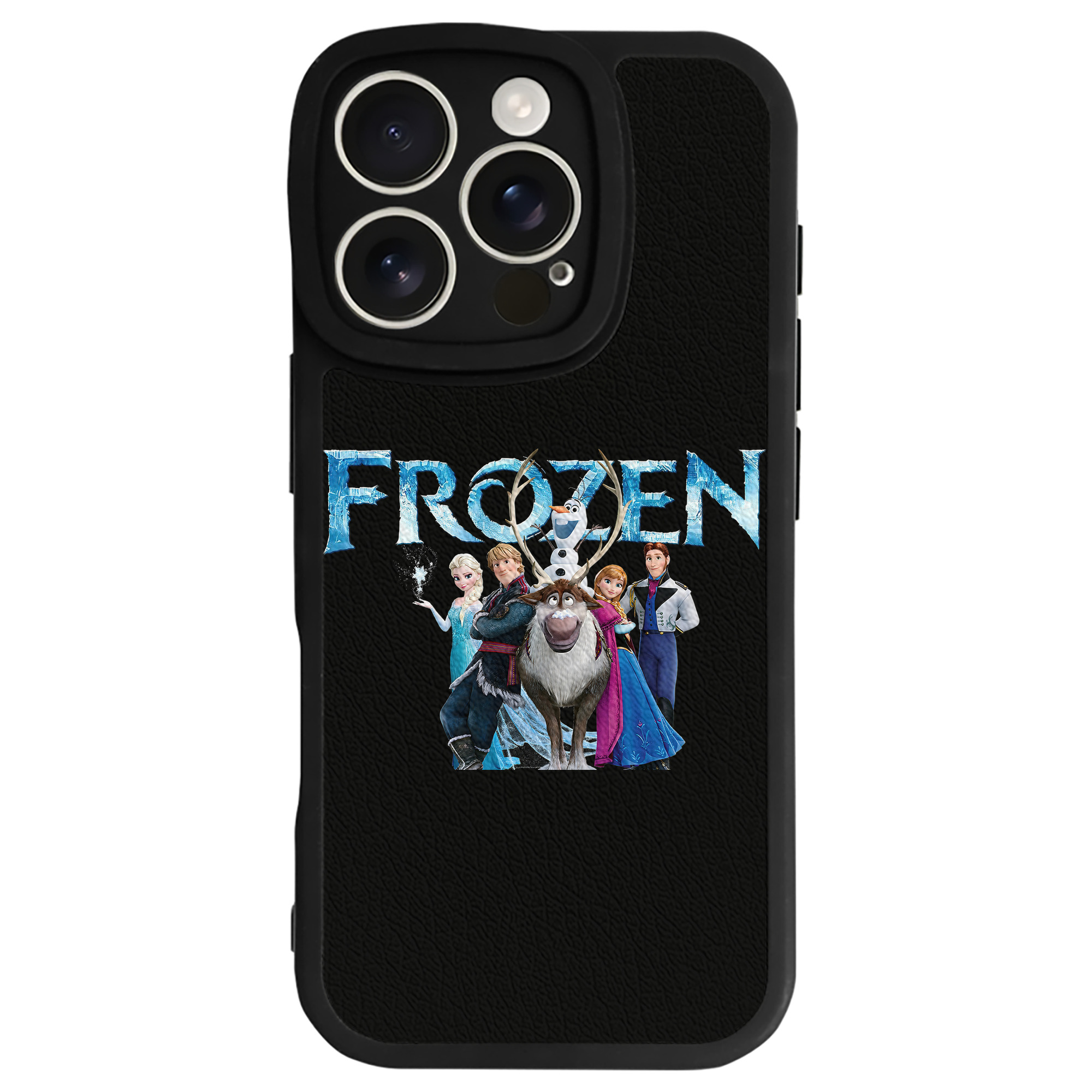 （画像用） アナと雪の女王 アンナ エルサ Frozen Anna Elsa 【iPhone 16シリーズ対応】シリコンスマホケース（レザー調） 材質：シリコン